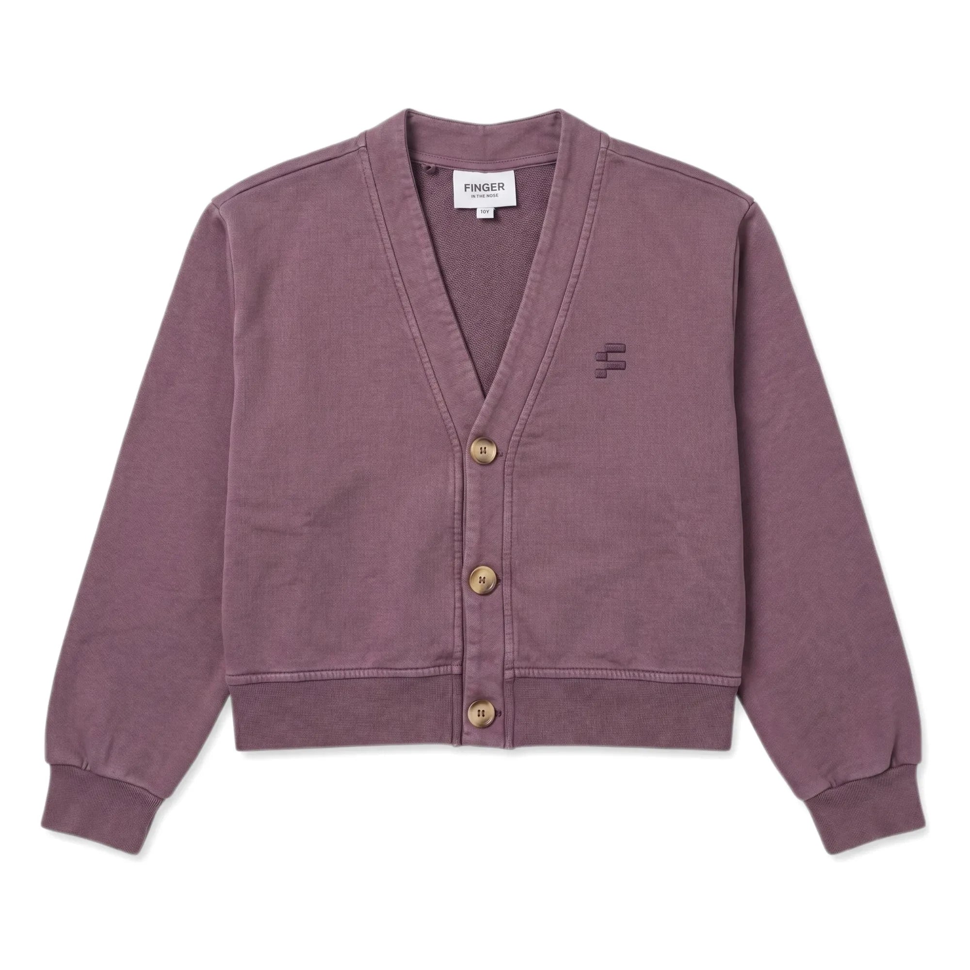Finger in the nose - Lars Bio-Baumwoll-Strickjacke | Dunkellila