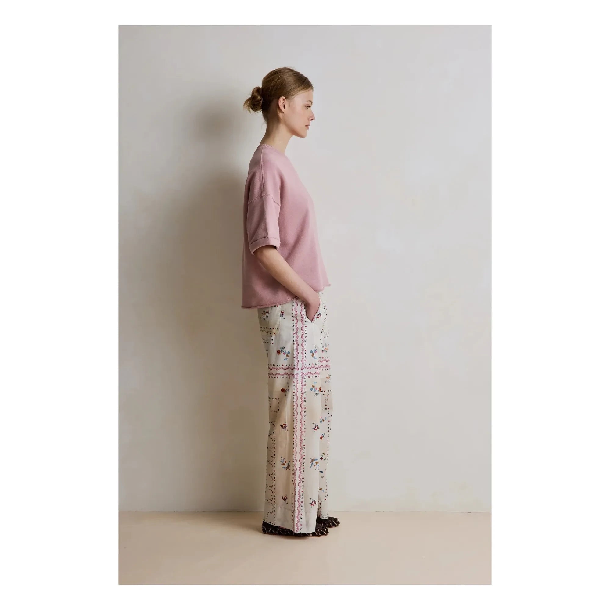 Hod - Solange Baumwoll-Sweatshirt | Pflaume