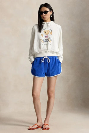 Polo Ralph Lauren kadın pamuklu kapüşonlu sweatshirt
