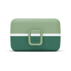 Monbento - MB Tresor anpassbare Kinder-Bento-Box, 3 Fächer | Grün