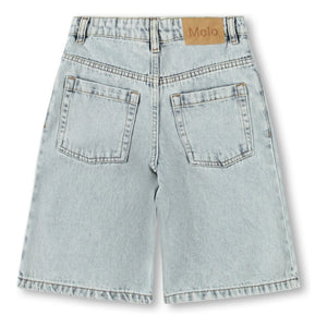 Molo - Jeans-Bermuda mit Kunstmuster aus Bio-Baumwolle | Hellblau
