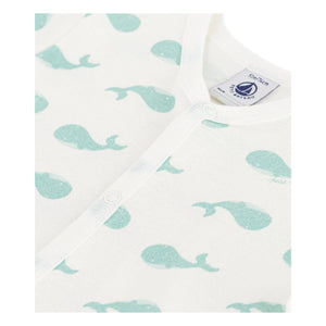 Petit Bateau - Wal Kombishort Pyjama | Weiß