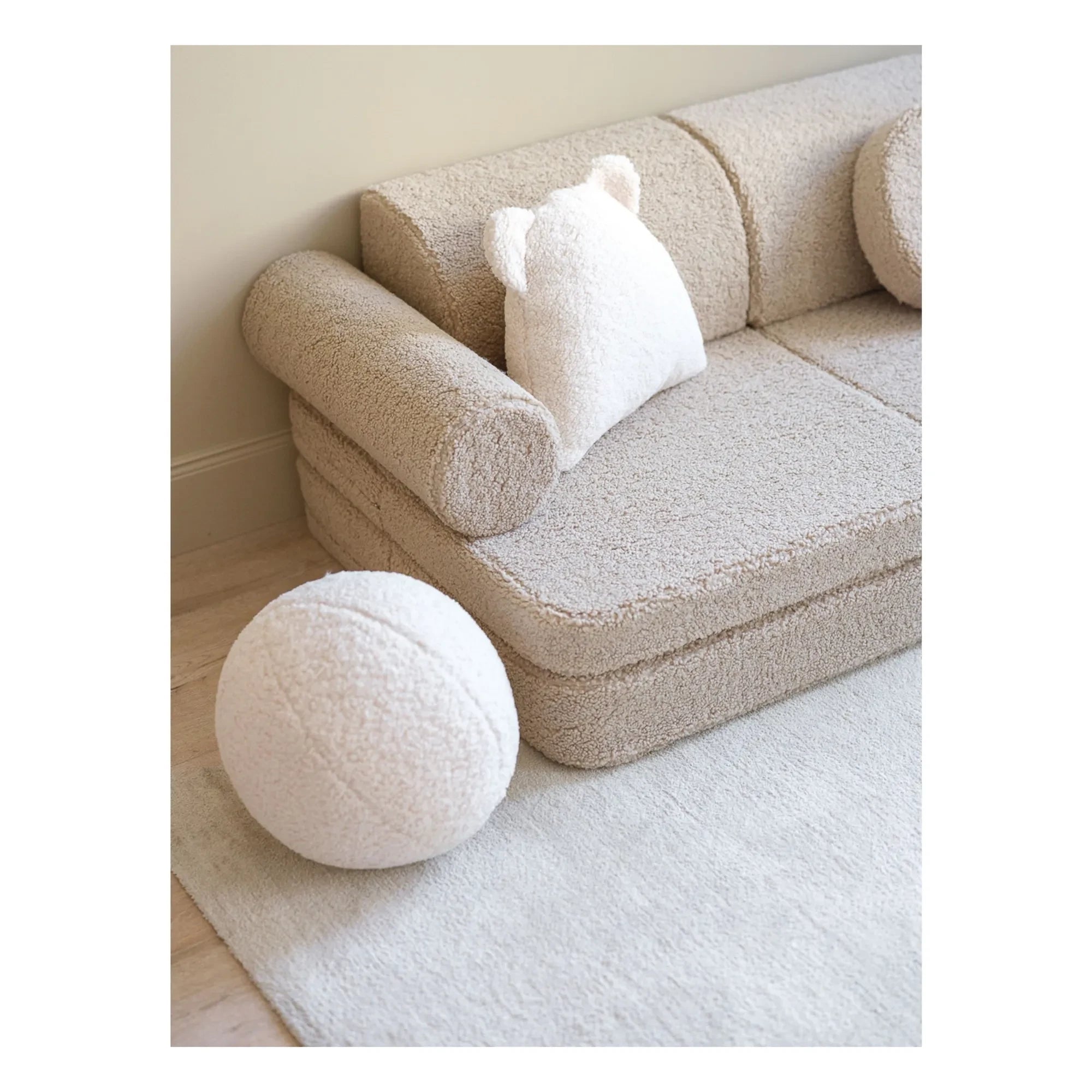 Wigiwama - Modulares Plüschsofa | Beige