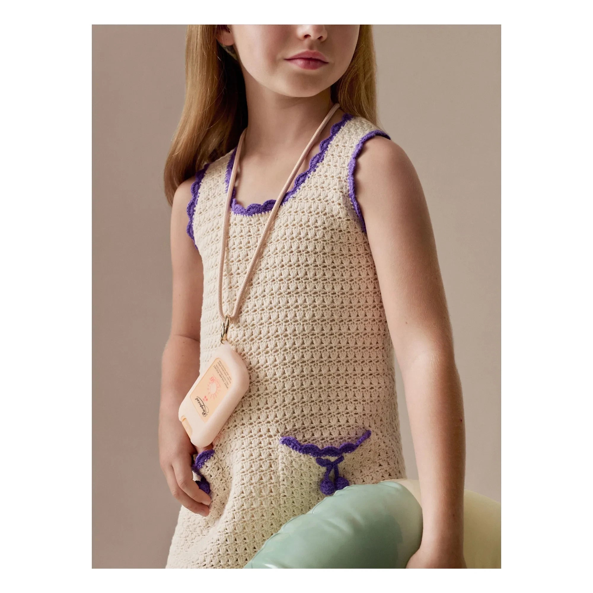Bonpoint - Lali Strickkleid | Ecru