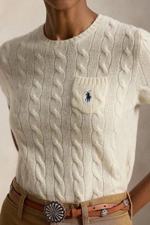 Polo Ralph Lauren Kadın Yün Kısa Kollu Kazak