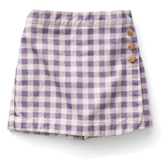 Soor Ploom - Karierter Minirock in Oliv | Lila