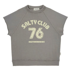 Tocoto Vintage - Kurzarm-Sweatshirt | Dunkelgrau