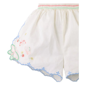 Gingersnaps - Jisoo Bestickte Shorts | Weiß