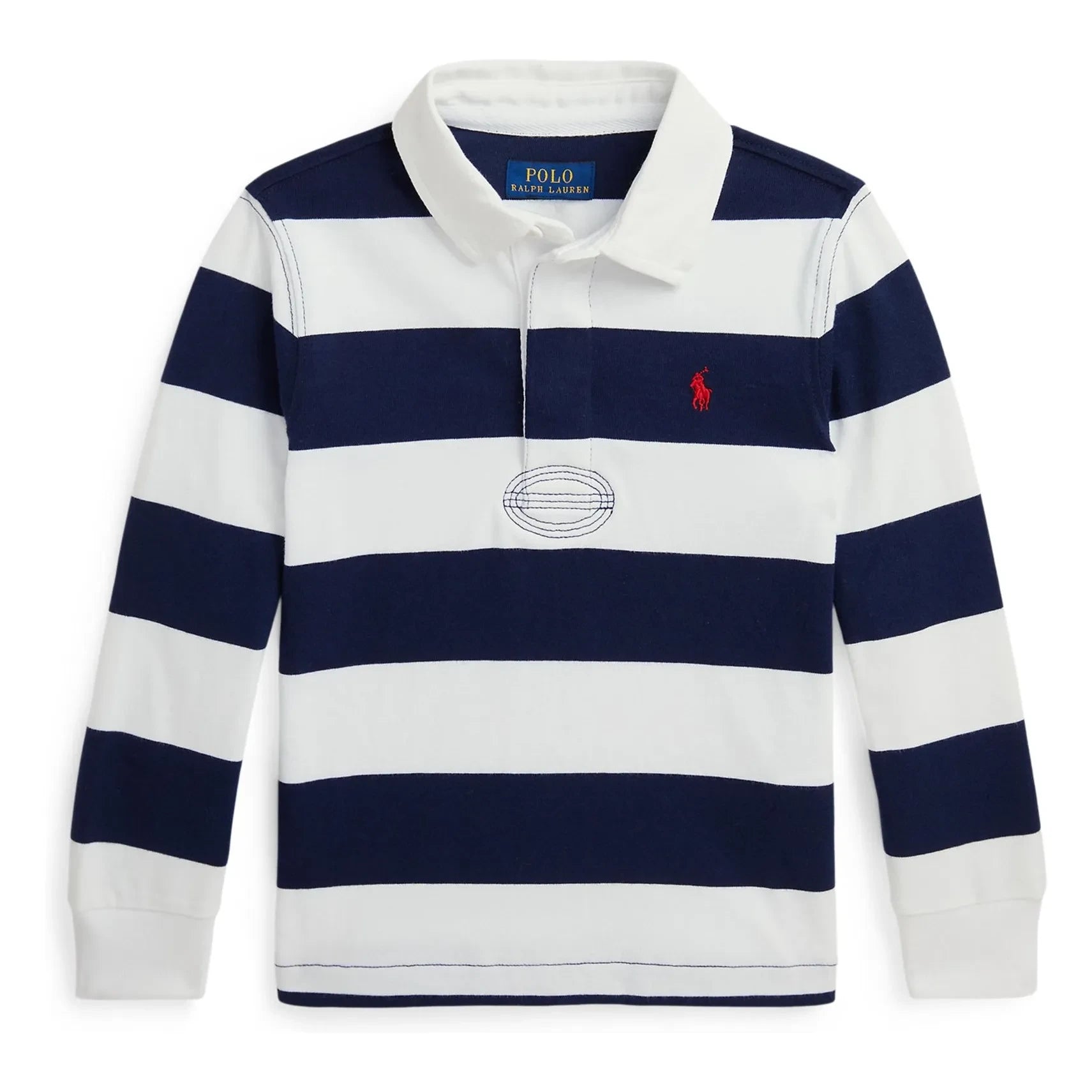 Ralph Lauren - Uzun kollu Rugby çizgili polo tişört | Lacivert