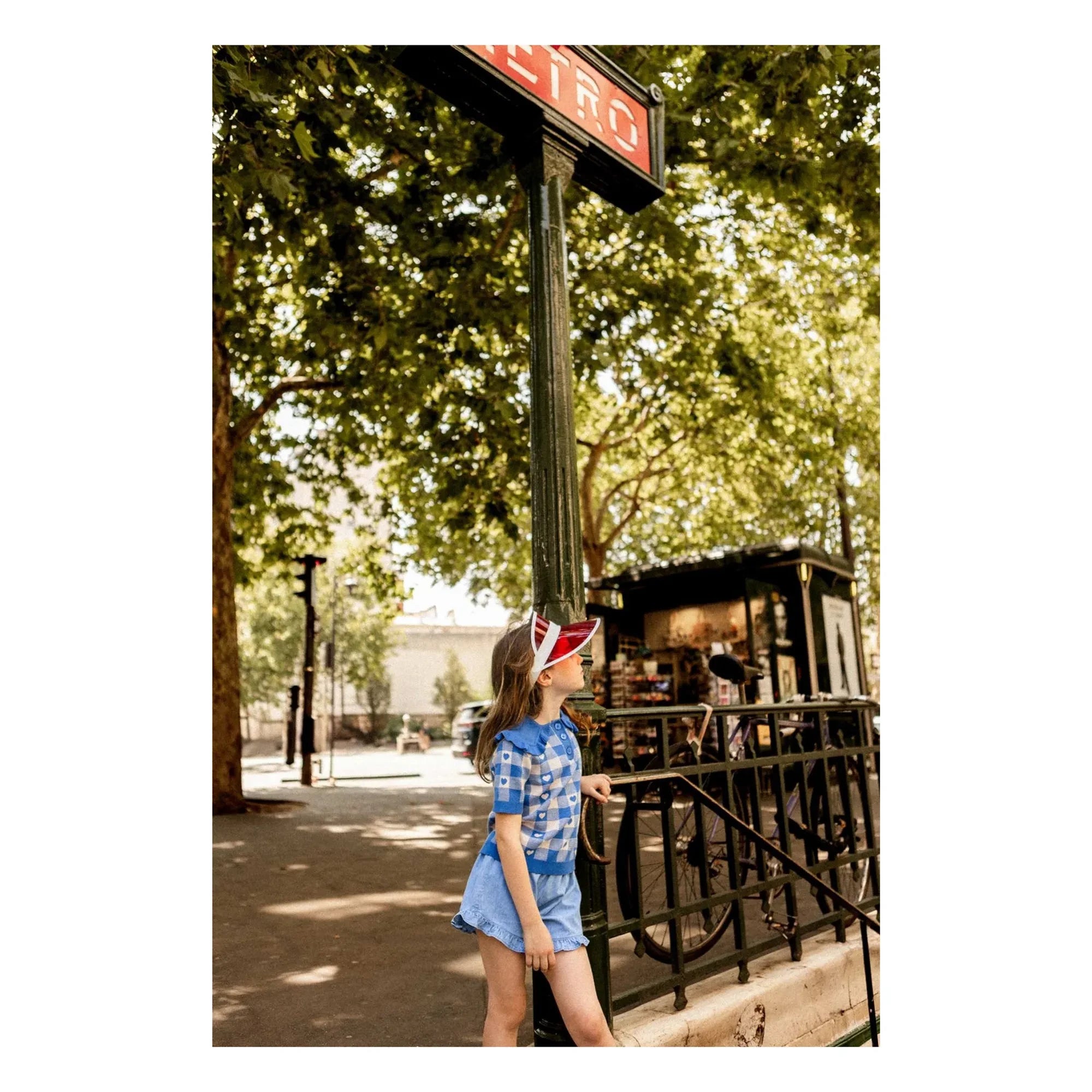 Louis Louise - Joséphine Chambray Rüschen-Shorts | Hellblau