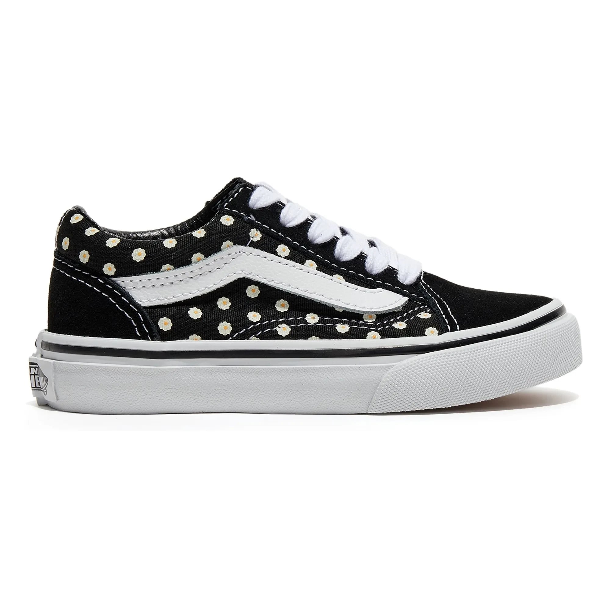 Vans - Old Skool Çiçek Desenli Bağcıklı Spor Ayakkabı | Siyah