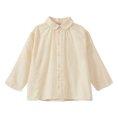 Karamell - Aloe-Bluse | Gebrochenes Weiß