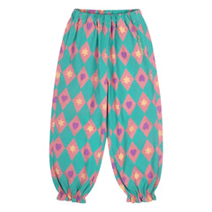 Jelly Mallow - Hose mit Diamantmuster | Türkis