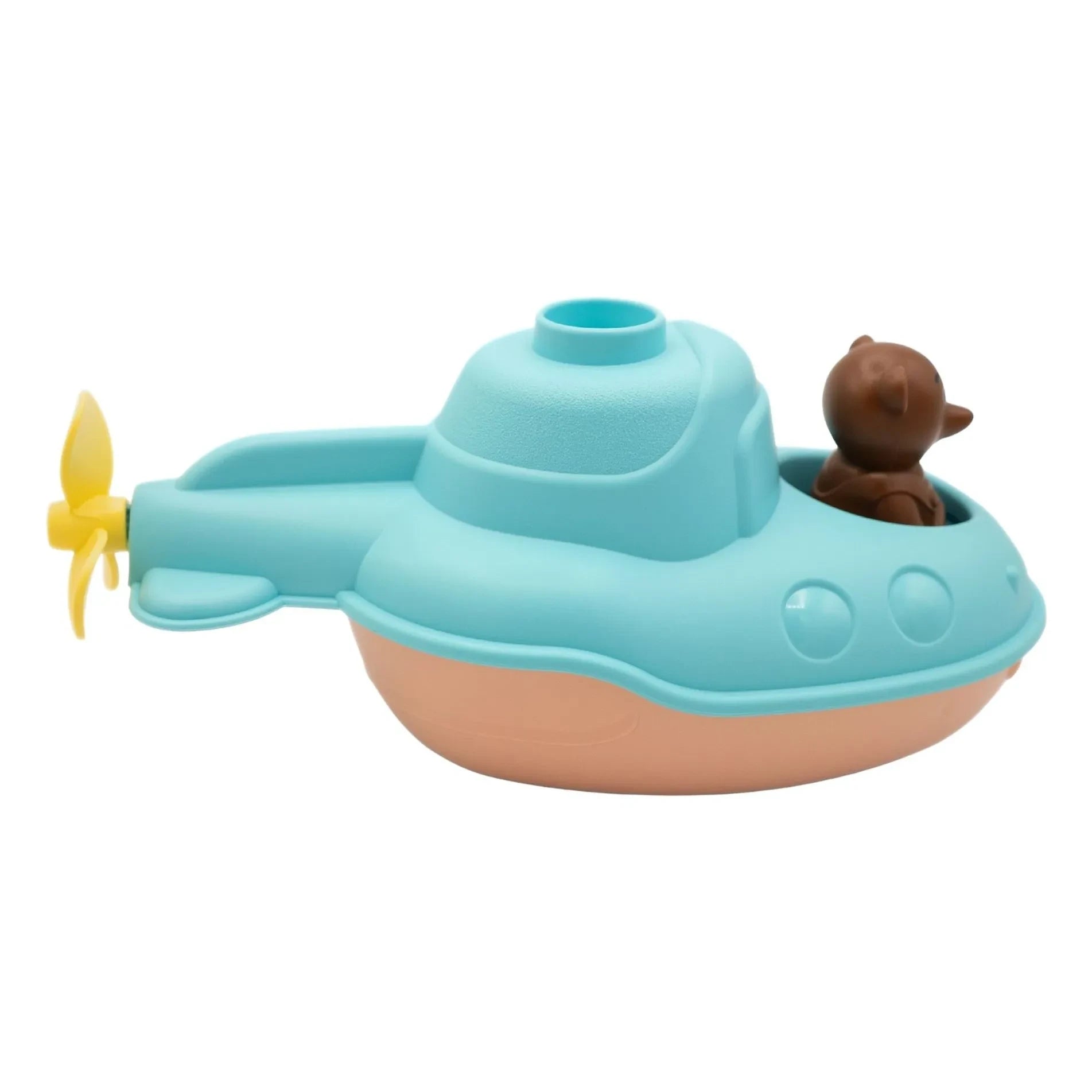 Simple - Badespaß-U-Boot - Einzeln x Kleiner brauner Teddybär | Blau