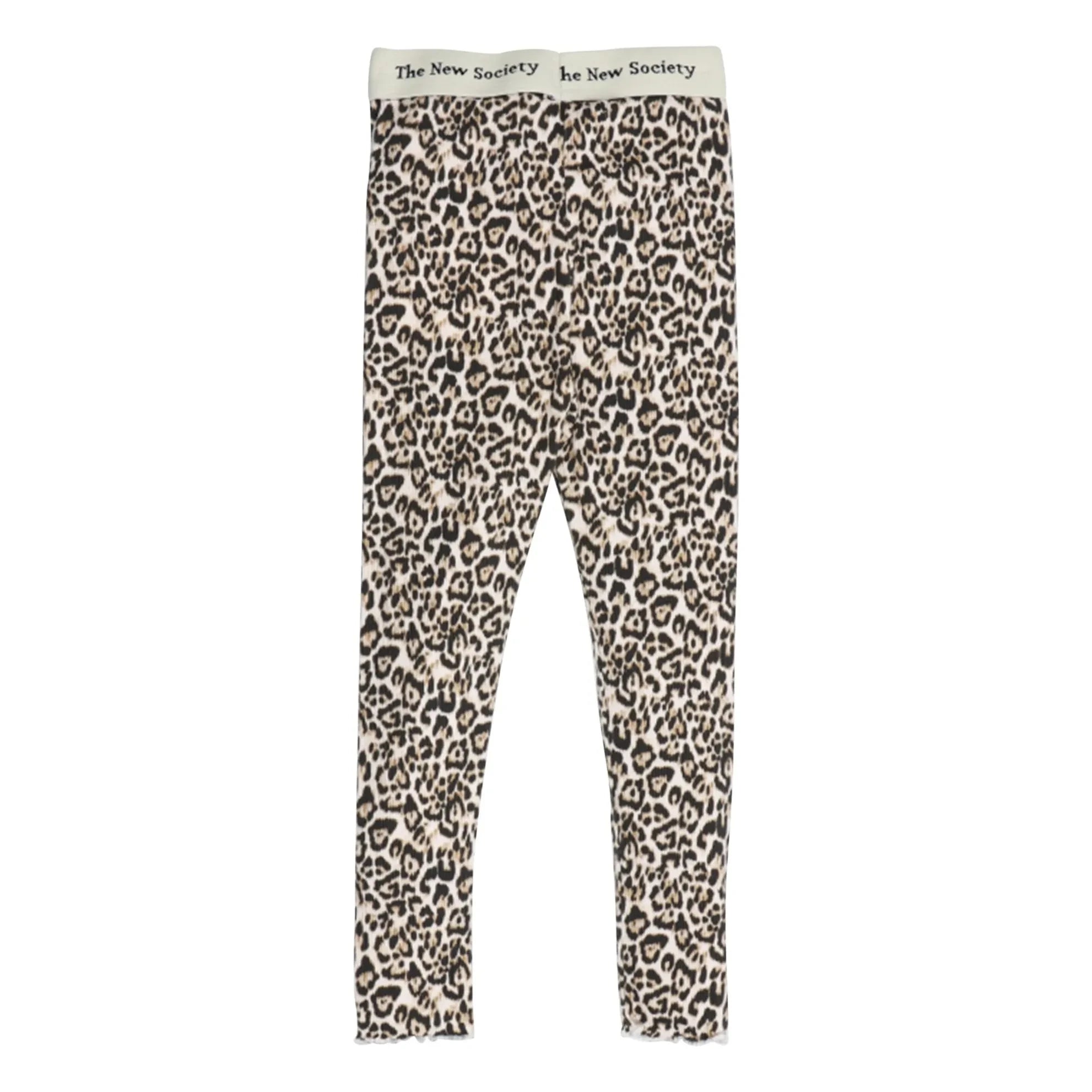 the new society - Leopar Ripp-Leggings | Beige