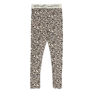 the new society - Leopar Ripp-Leggings | Beige
