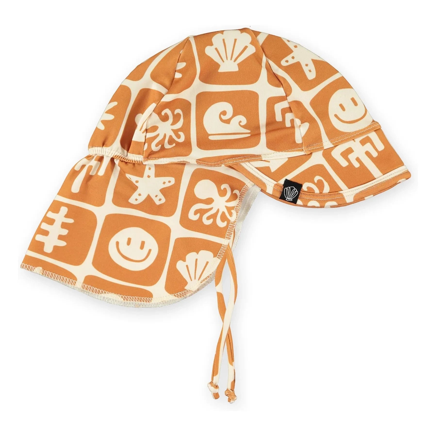 Beach & Bandits - Salty Ocean Smiley UV-Schutz-Hut aus recycelten Fasern | Terrakotta