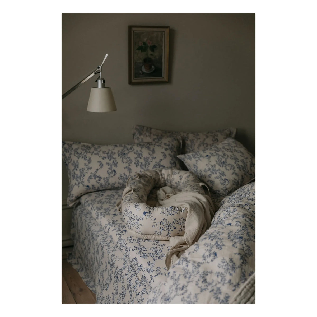 garbo&friends - Jardine Crib Bumper | Cobalt