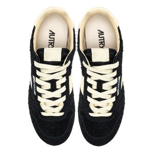 Autry – Windspin Low zweifarbige Sneaker aus Wildleder und Leder | Schwarz