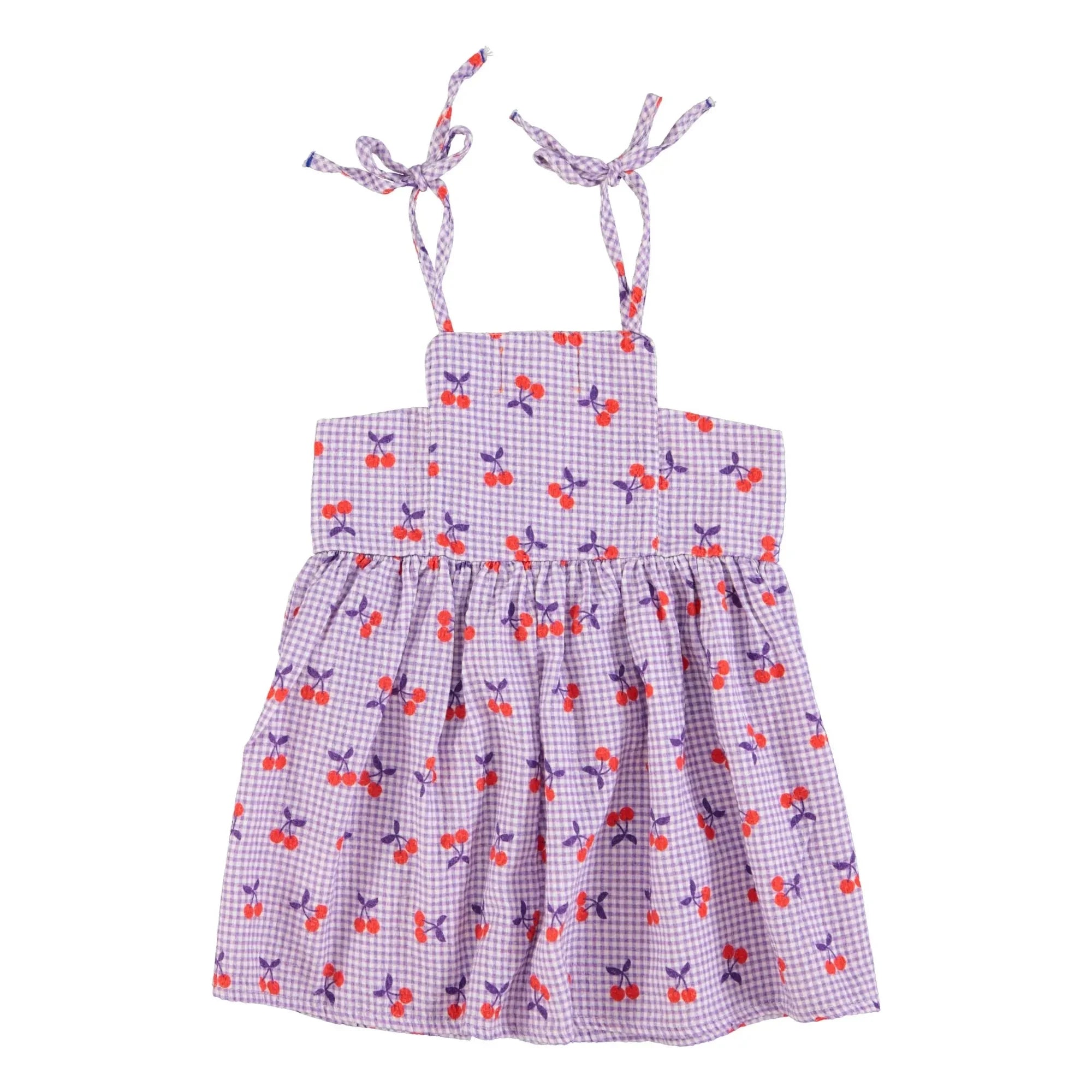 Piupiuchick - Cherry Vichy Overall | Lila
