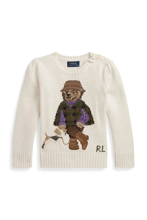 Çocuklar için pamuklu Polo Ralph Lauren kazak