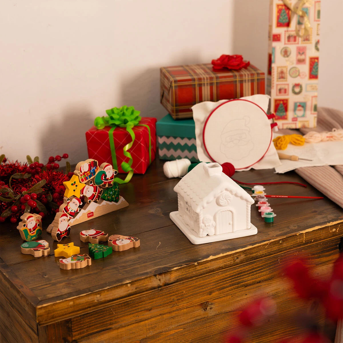 Legami - Stapelbares Holzspiel - Ho Ho Ho Balancing Game