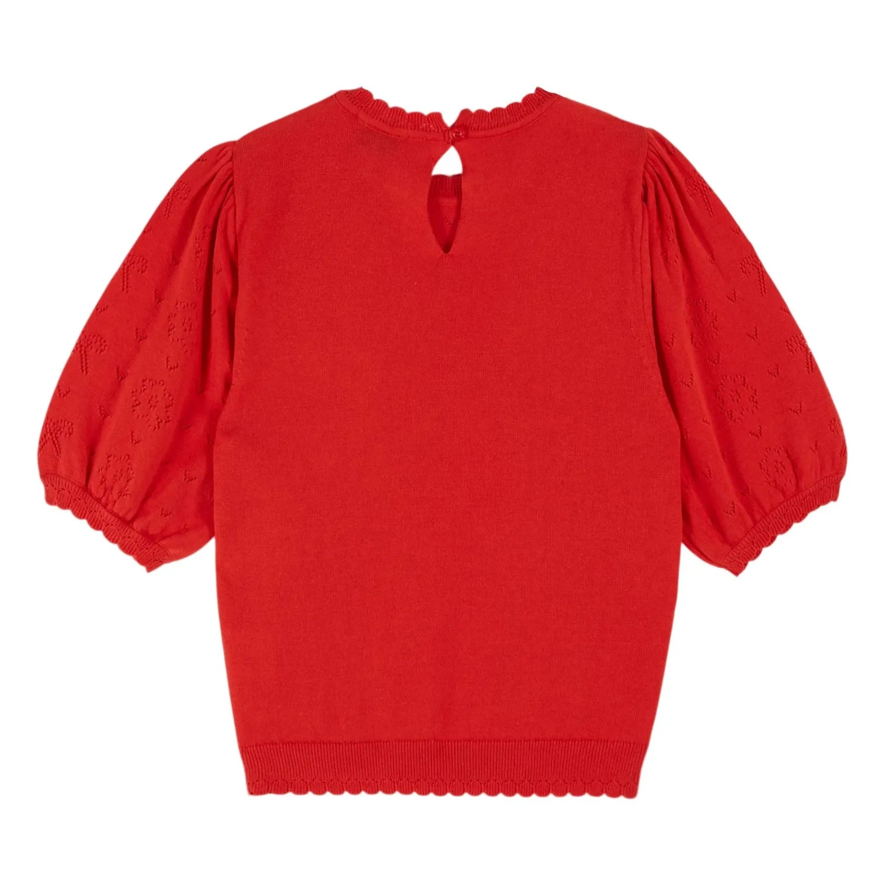 Emile et Ida - Pullover mit Ajourmuster aus Bio-Baumwolle | Poppy