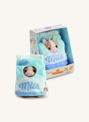 Nici - Moono Kuhltier, verkleidet als Milchkarton | Beige