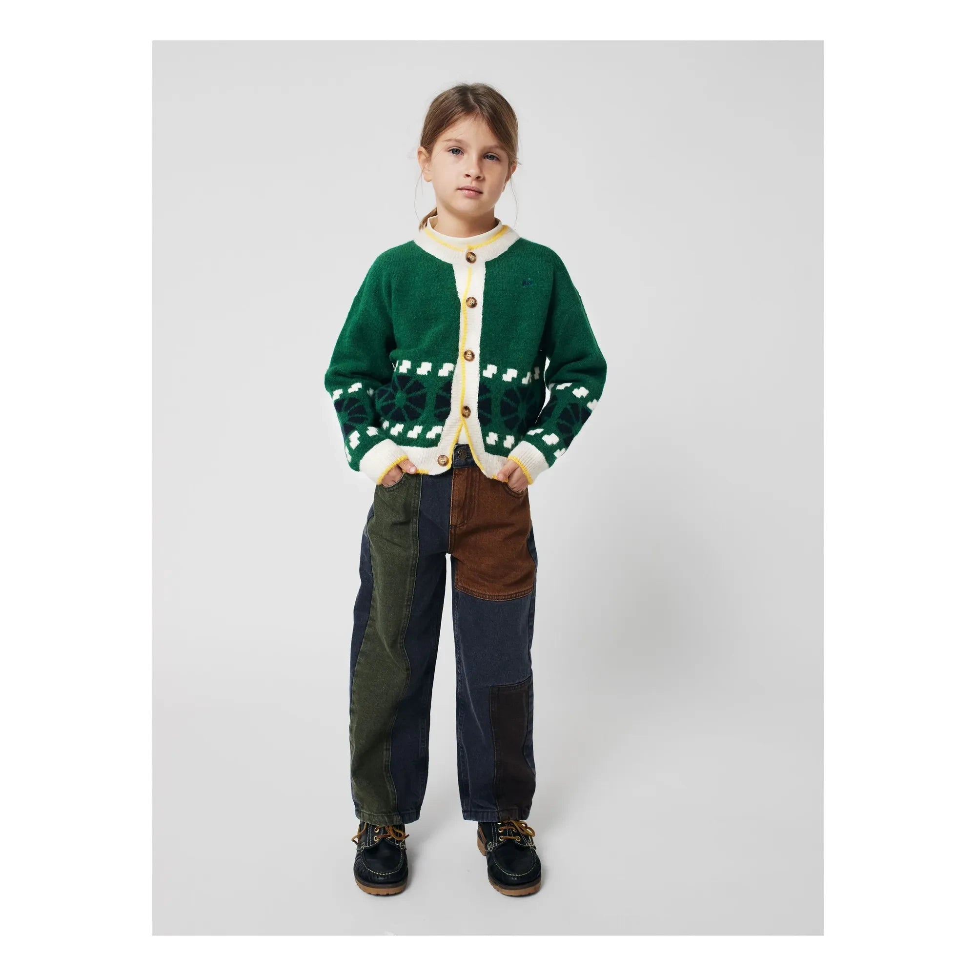 Bobo Choses - Bio-Baumwoll-Yoke-Jeans | Grau