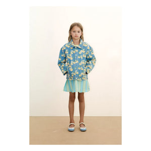 Tinycottons - Orange Denim Jacke | Blau