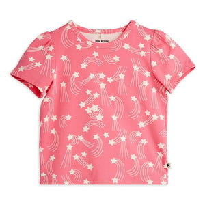 Mini Rodini – Stars T-Shirt aus Bio-Baumwolle | Pink