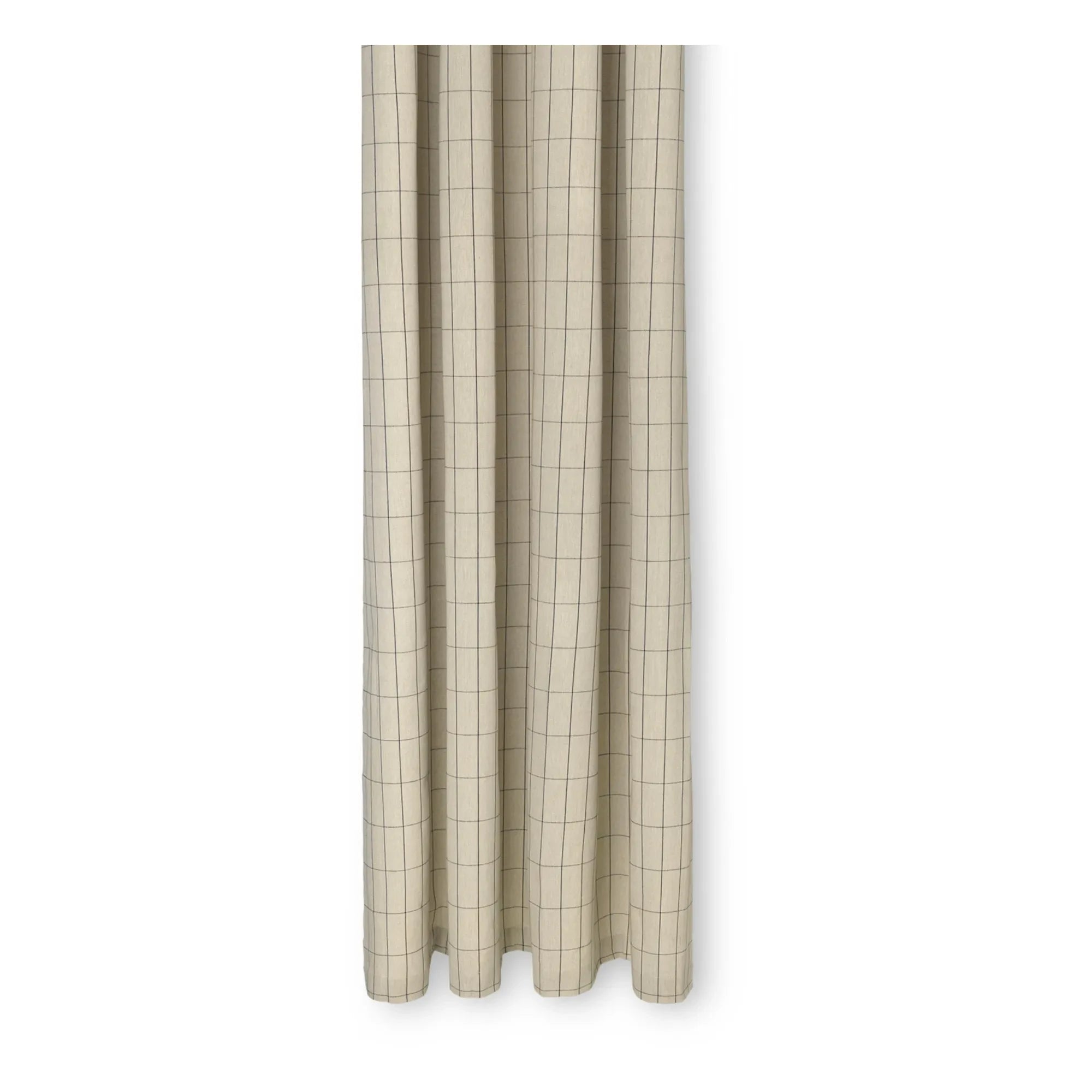 Ferm Living - Beigefarbene Chambray-Duschvorhang