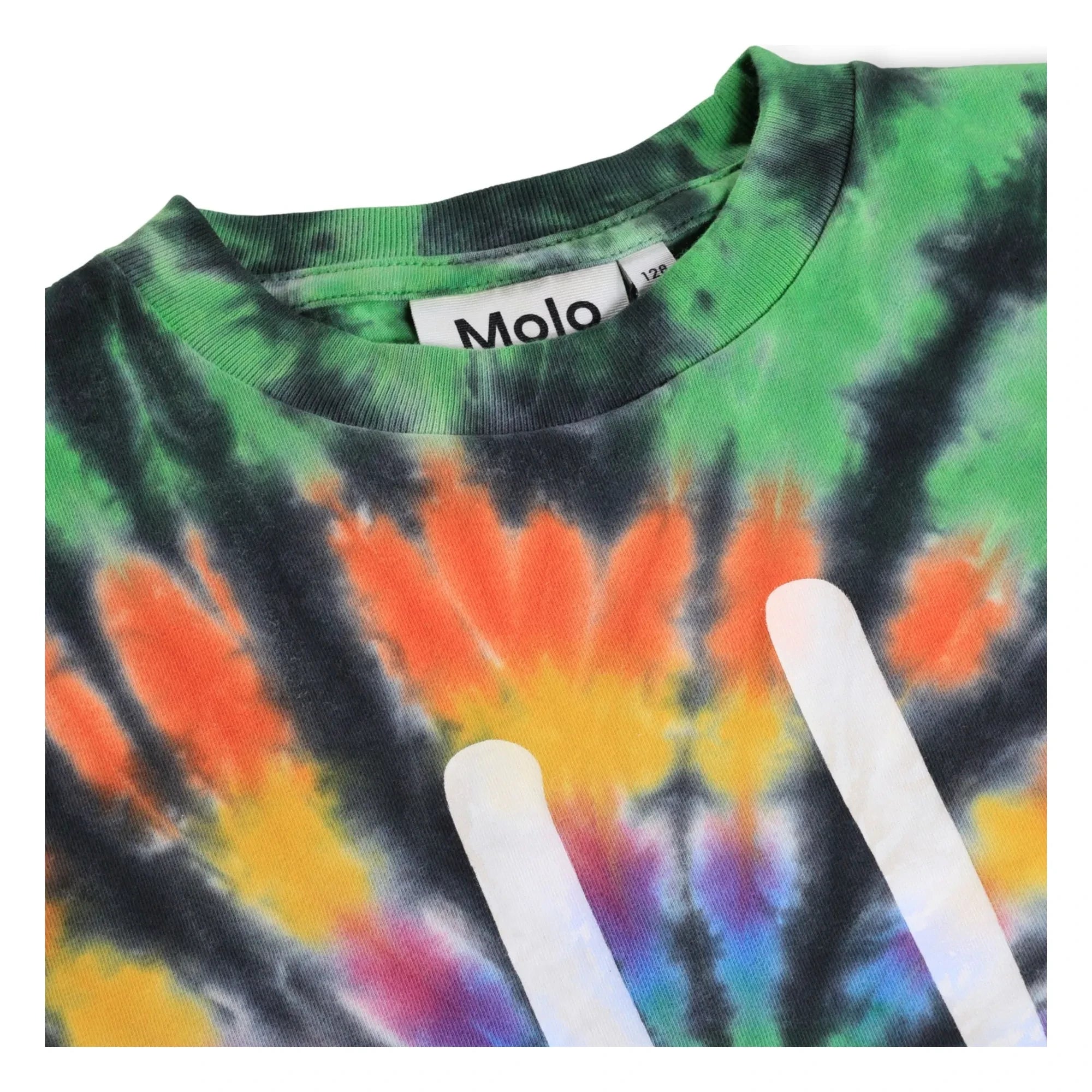 Molo - Roxo Smile Batik Bio-Baumwoll-T-Shirt | Grün