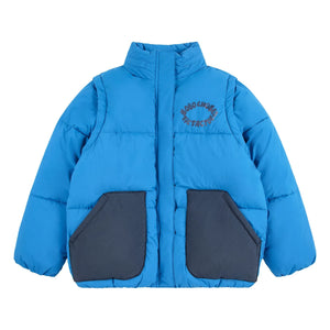 Bobo Choses – Tic Tac Toe Jacke aus recycelten Fasern | Blau
