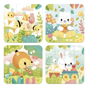 Janod - Reine Evolutionspuzzles - 4 Puzzles