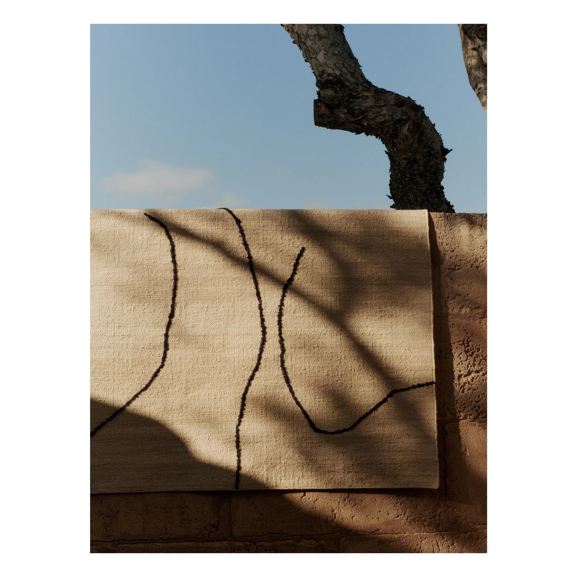 Ferm Living - Gesso Teppich aus Jute | Creme
