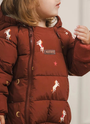Töastie - Aus recycelten Fasern hergestellte wasserdichte Reitjacke | Terracotta