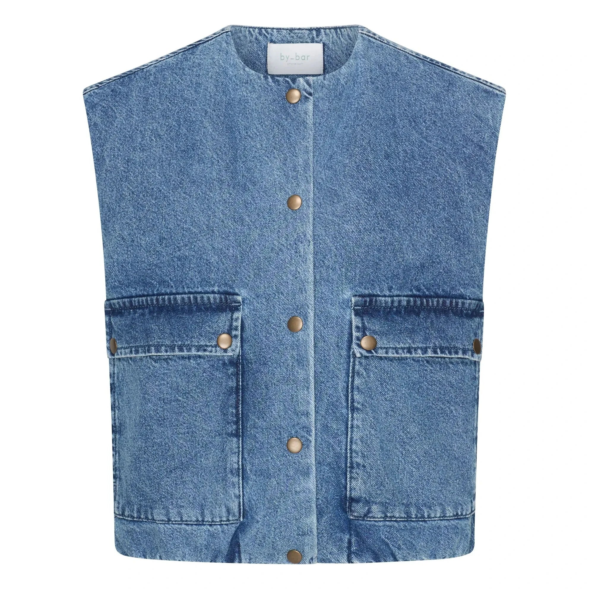 By Bar - Maggie Bio-Baumwoll-Denim-Weste | Jeansblau
