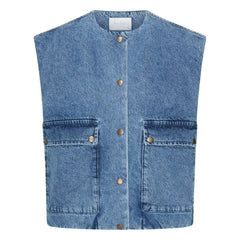 By Bar - Maggie Bio-Baumwoll-Denim-Weste | Jeansblau
