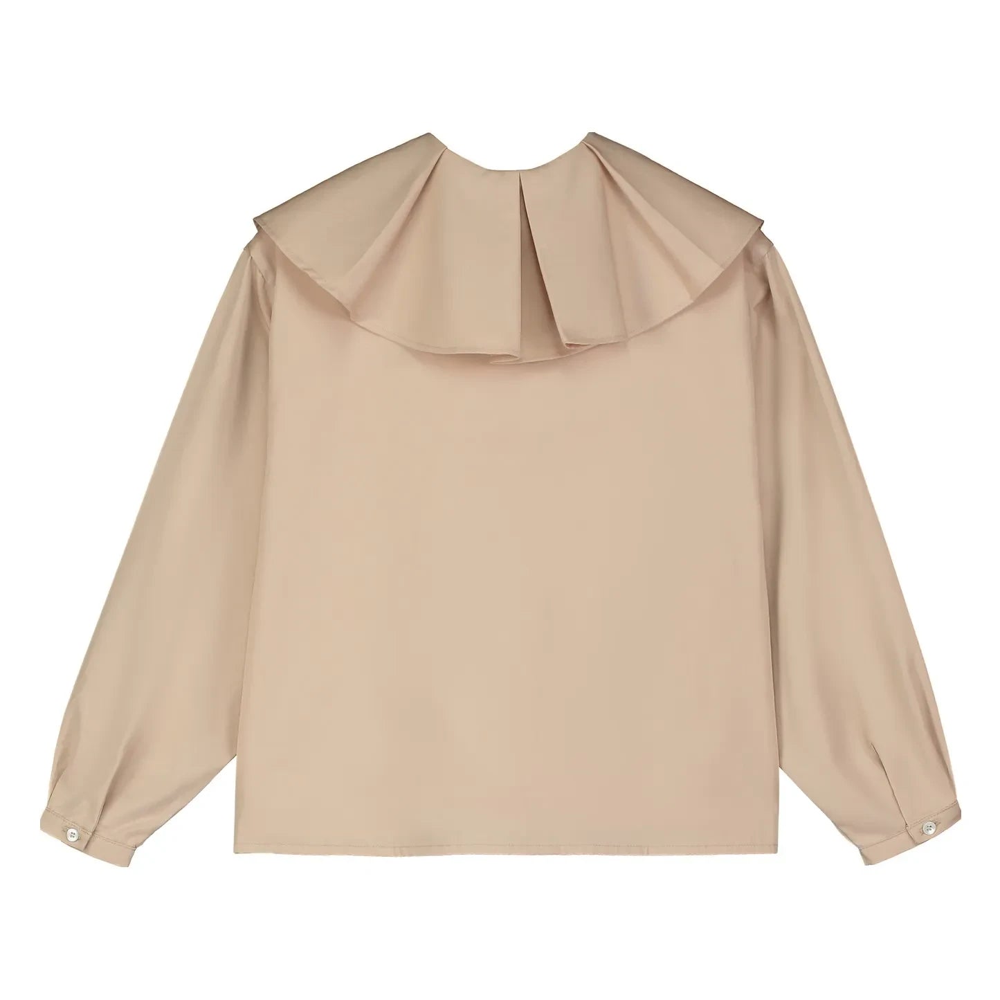 Tangerine - Oversize Yakalı Bluz | Bej