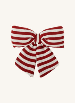 Bloomingville - Ruby Gestreifter Schleifen Weihnachtsschmuck | Rot