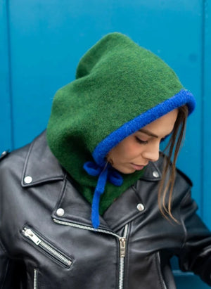 K'puche - Kapuzenpullover aus Baby-Alpaka | Oliv