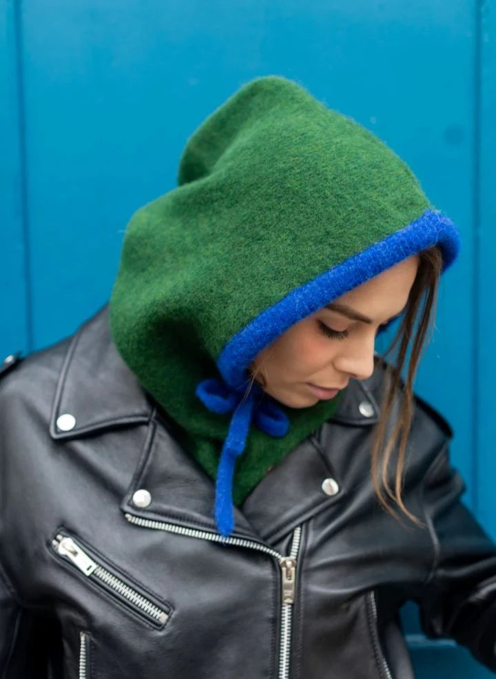 K'puche - Kapuzenpullover aus Baby-Alpaka | Oliv