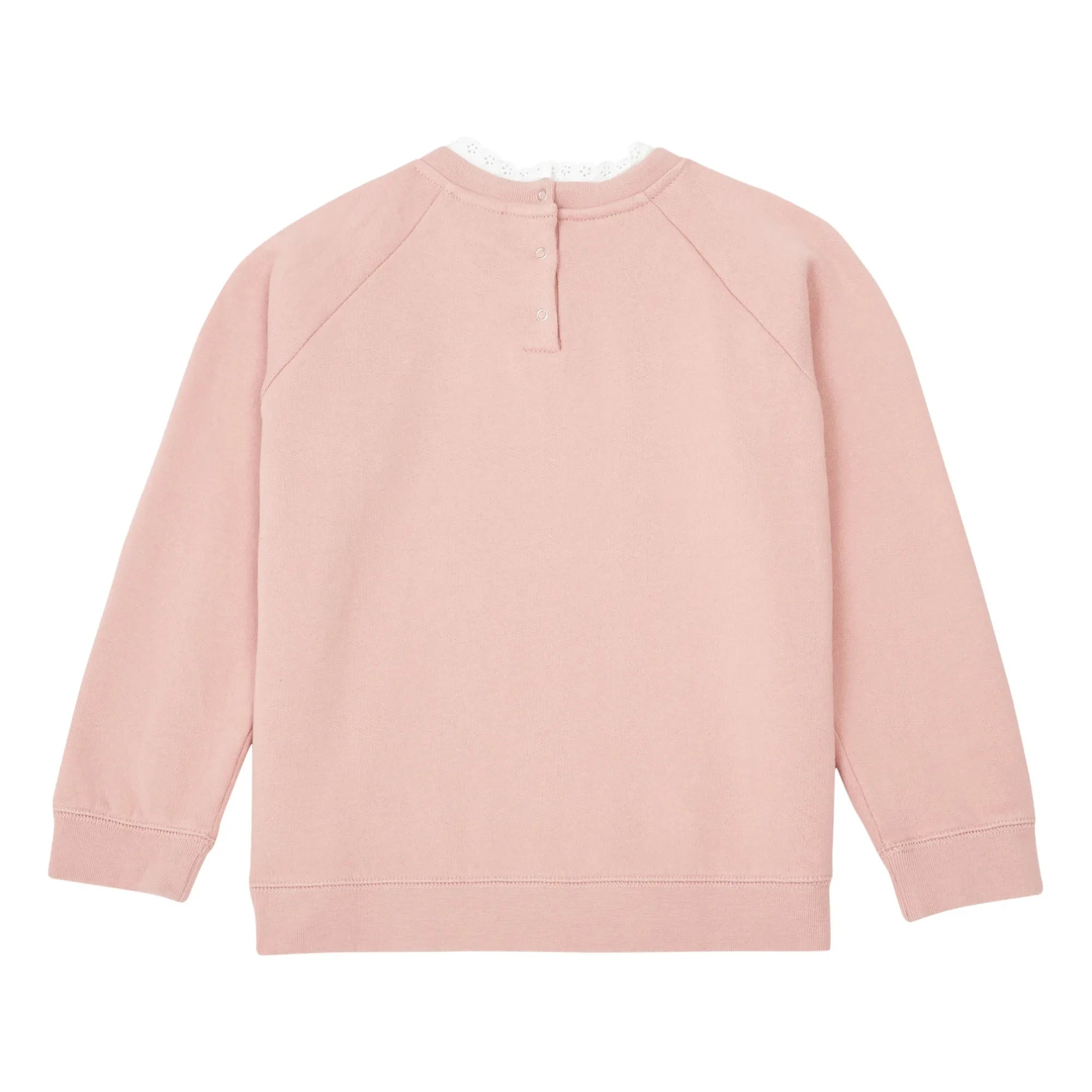 Bonton - Tilia Bio-Baumwoll-Sweatshirt mit Spitzenkragen | Rosa