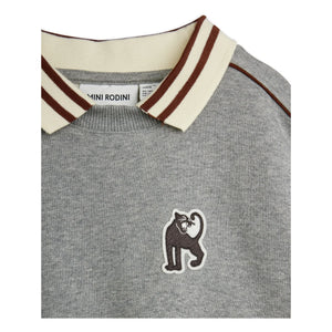 Mini Rodini - Panther Bio-Baumwoll-Sweatshirt | Grau meliert