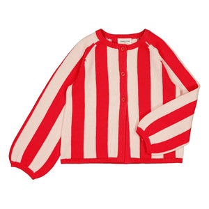 Louis Louise - Gestreifte Gulsah Strickjacke | Rot