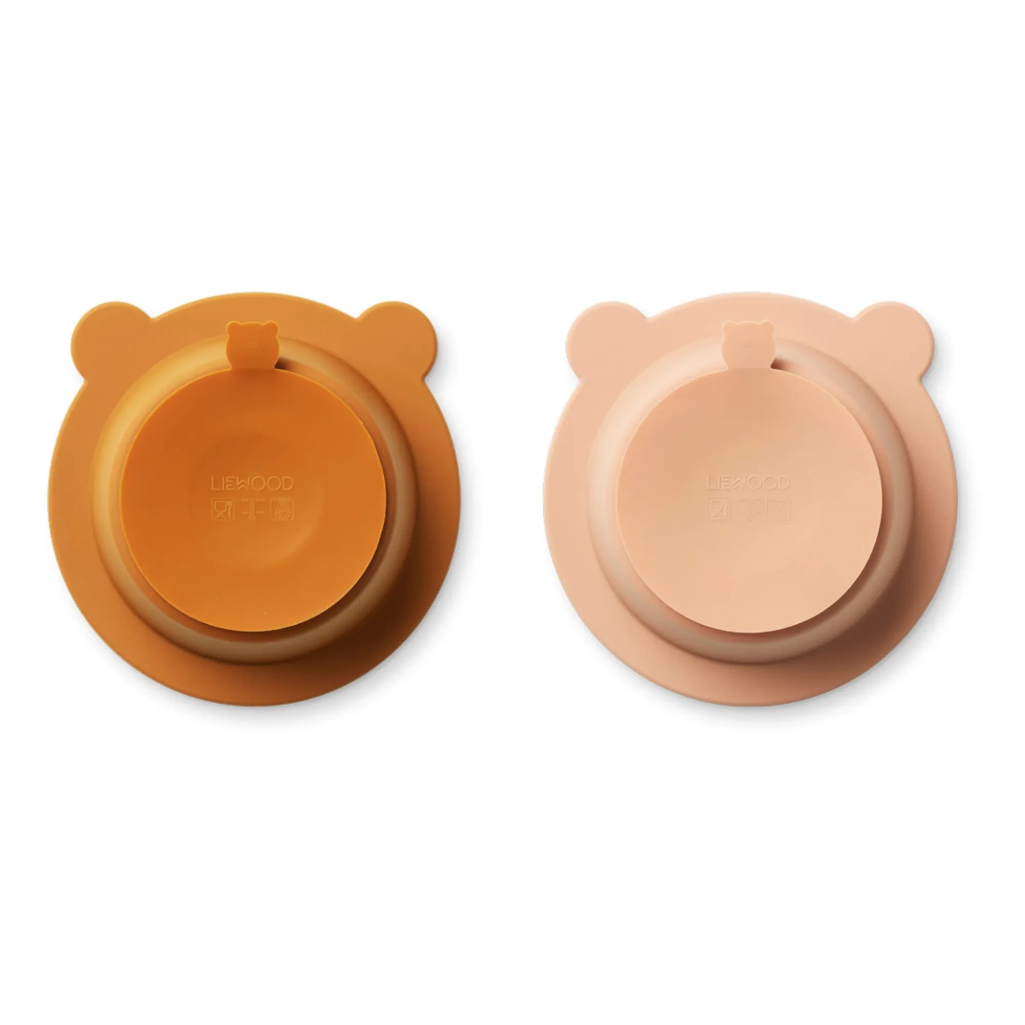 Liewood - Pfingstrosen Silikon Anti-Rutsch Schalen - 2er Set | Rosa