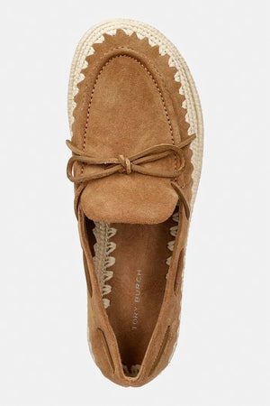 Tory Burch Kadın Süet Espadril The Raffia Boaty