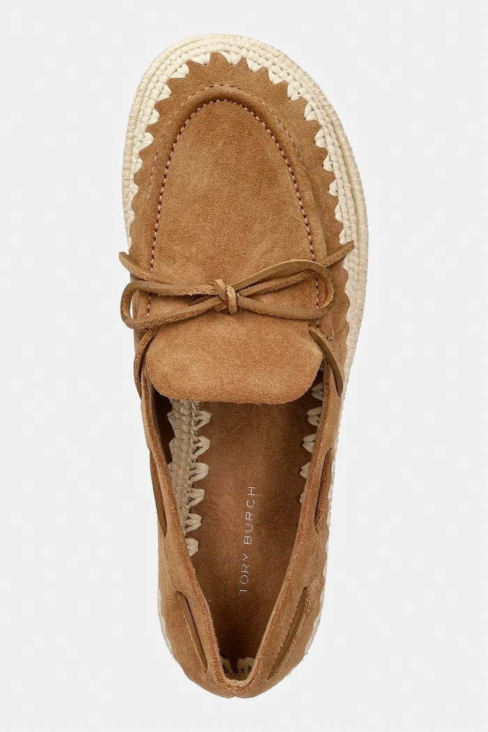 Tory Burch Kadın Süet Espadril The Raffia Boaty