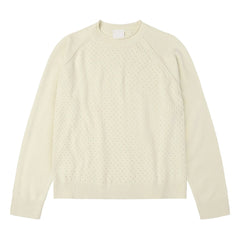 FUB – Pointelle-Sweatshirt | Ecru